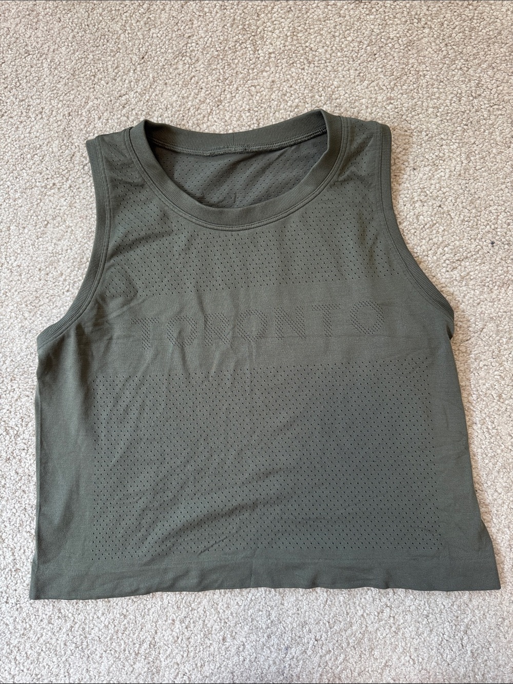 lululemon Train to Be Breathable Lightweight Training Tank Top Sage Grey Size 4